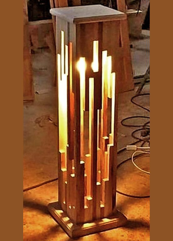 Светильник напольный из дерева Спаркмен сиена (НПС-001205) No Brand (328073074)