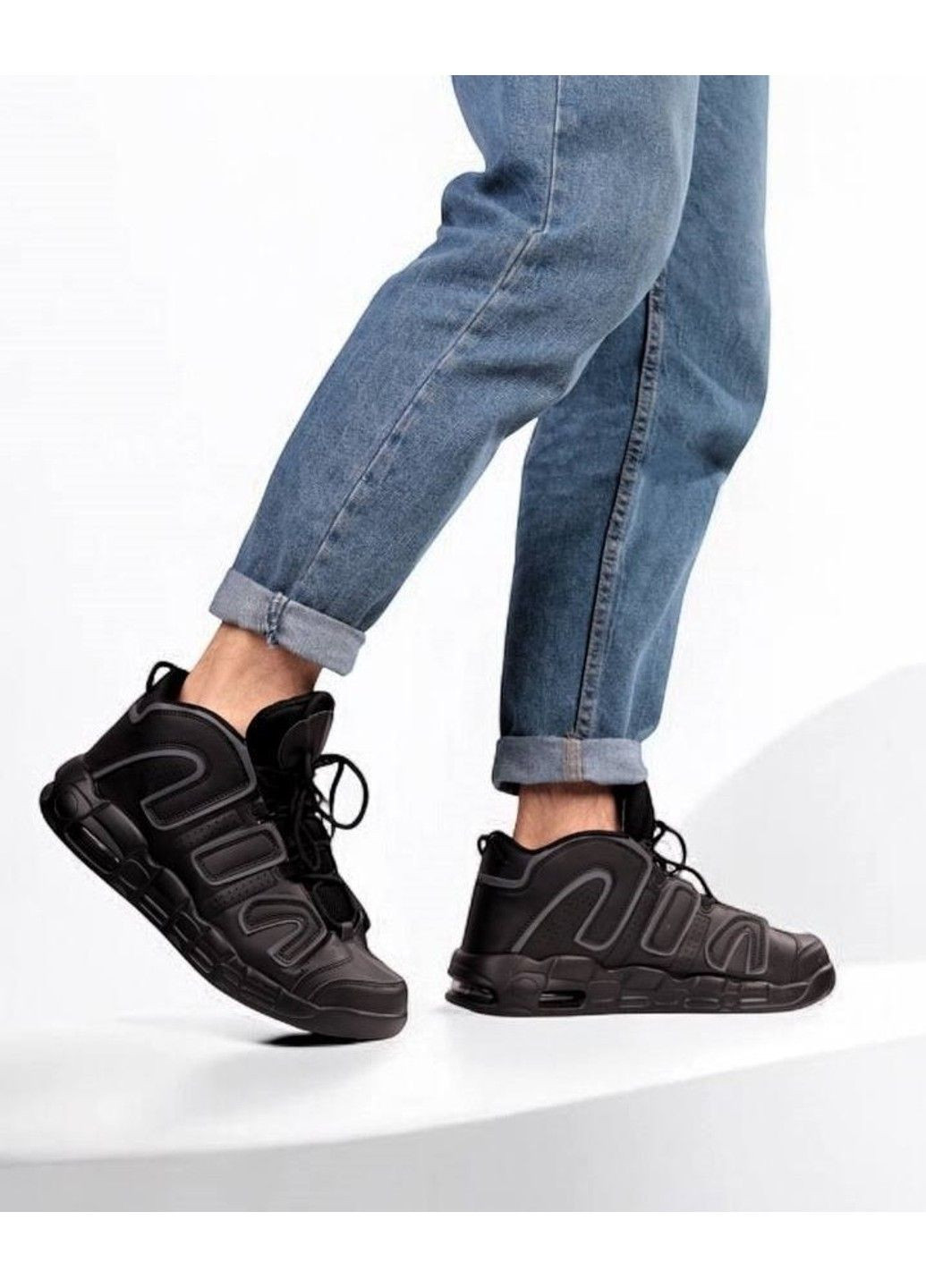 Черные демисезонные кроссовки мужские черные Red Sun