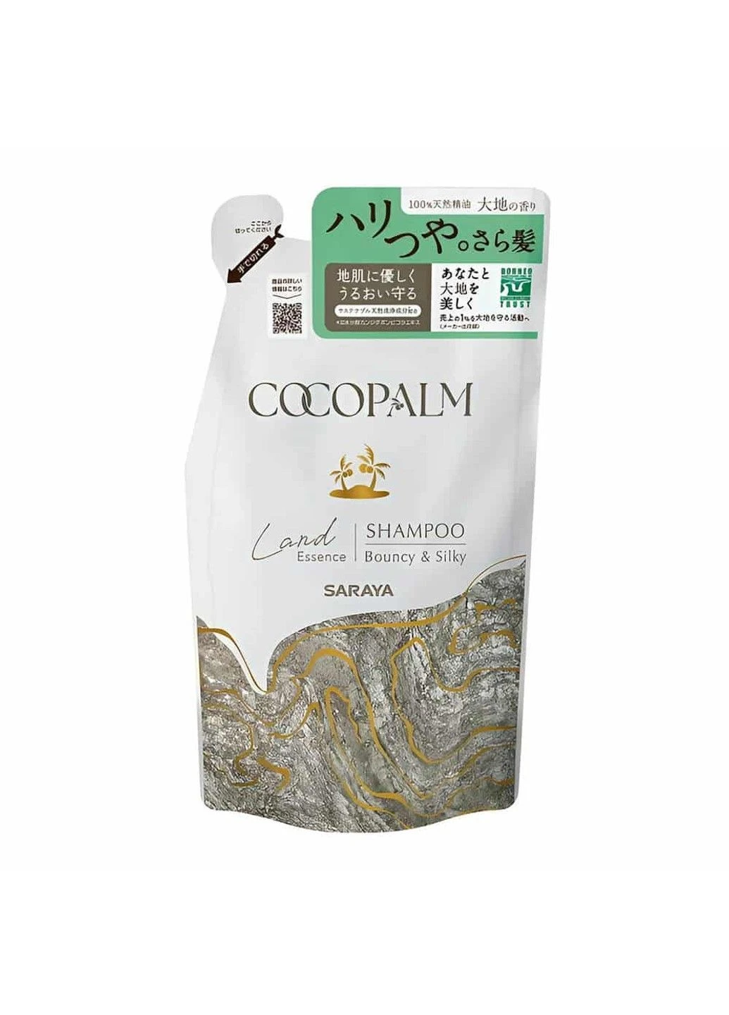 Шампунь для оздоровления волос и кожи головы Land Essence наполнитель 380 мл Cocopalm (400480297)