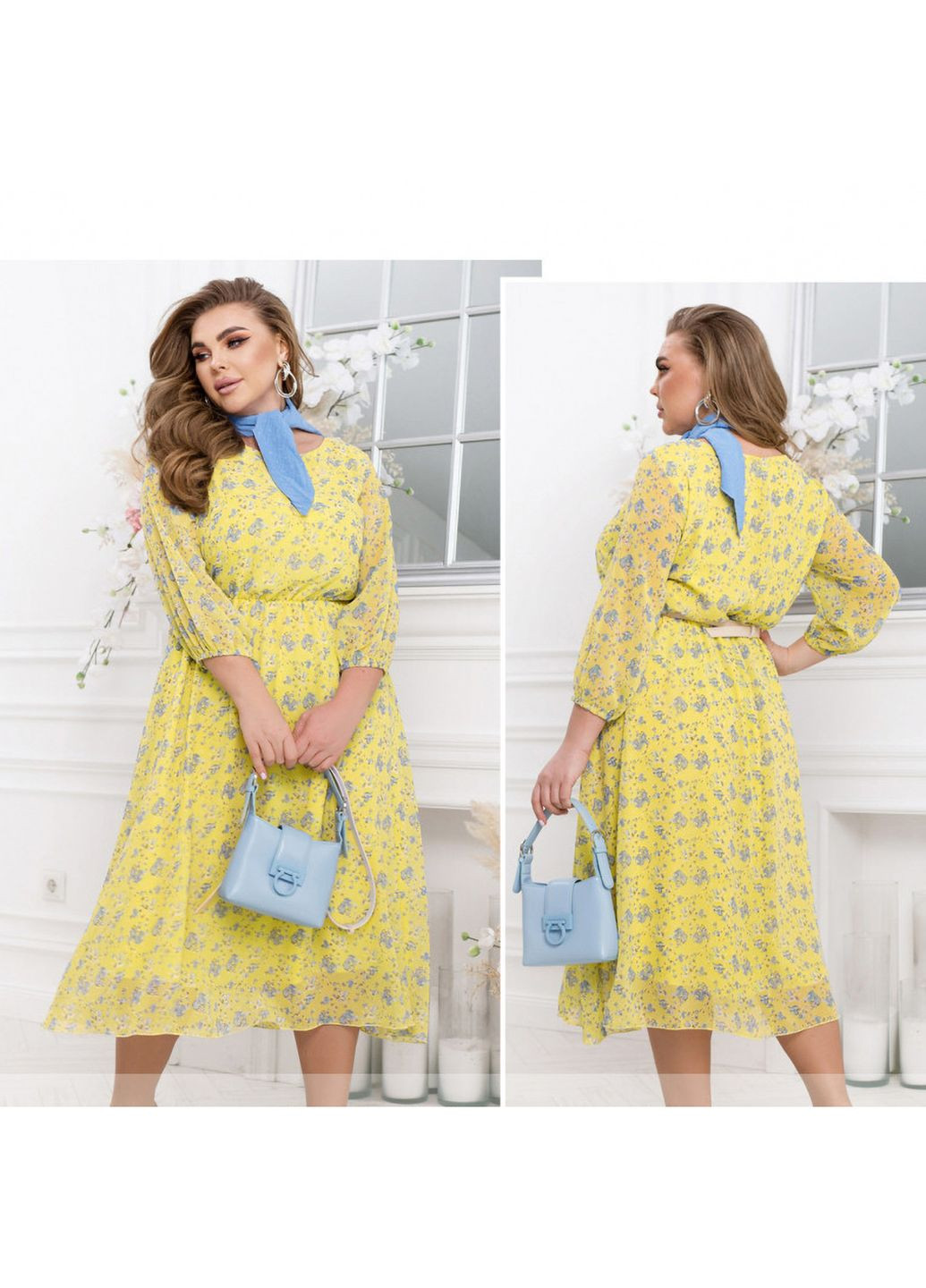 Жовтий сукня Liton