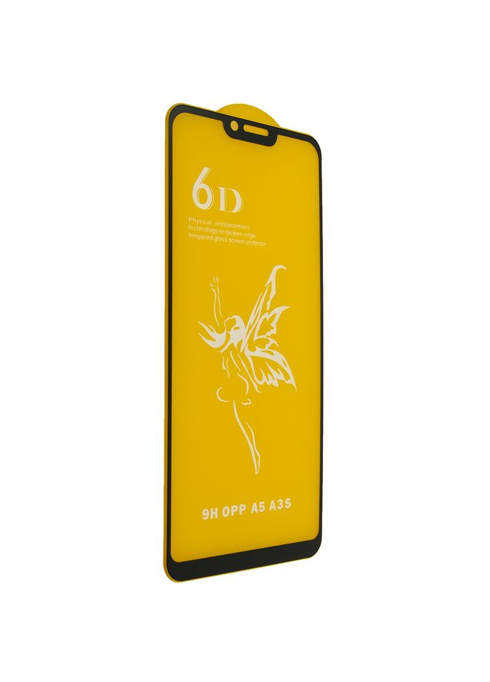 Защитное стекло 6D 9H для Oppo A5 CPH1809 Чёрный Glass (312484490)