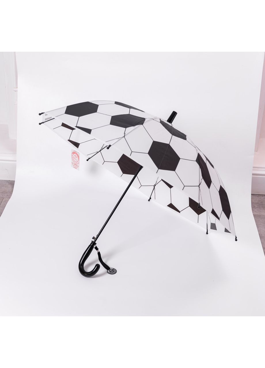 Чёрный классический детский зонт-трость полуавтомат из полиэстера 8 спиц диаметр 82 см hp-23-9b Yiwu (370974099)