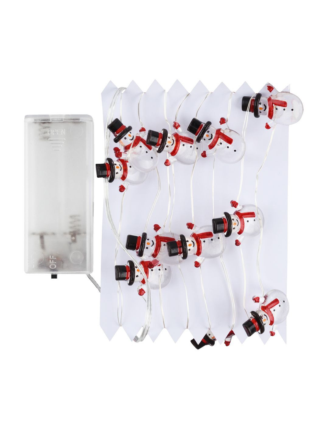 Электрогирлянда Снеговики 20 LED 2.2 м Тепло-белый (801213) YES! Fun (368290286)