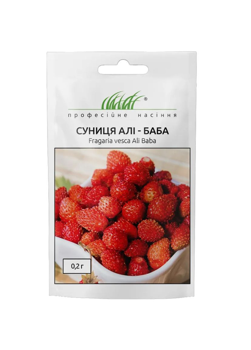 Насіння Суниця Алі-Баба ремонтантна 0,2 г Професійне насіння (314459578)
