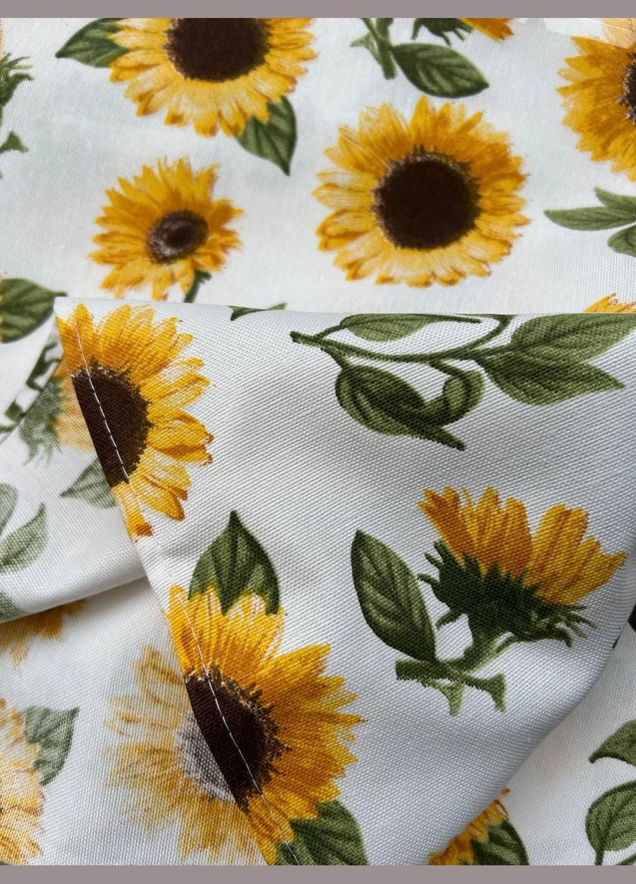 Скатерть водоотталкивающая 120х180 см хлопчатобумажная Подсолнечники 05012 (0501-2) No Brand (308755070)