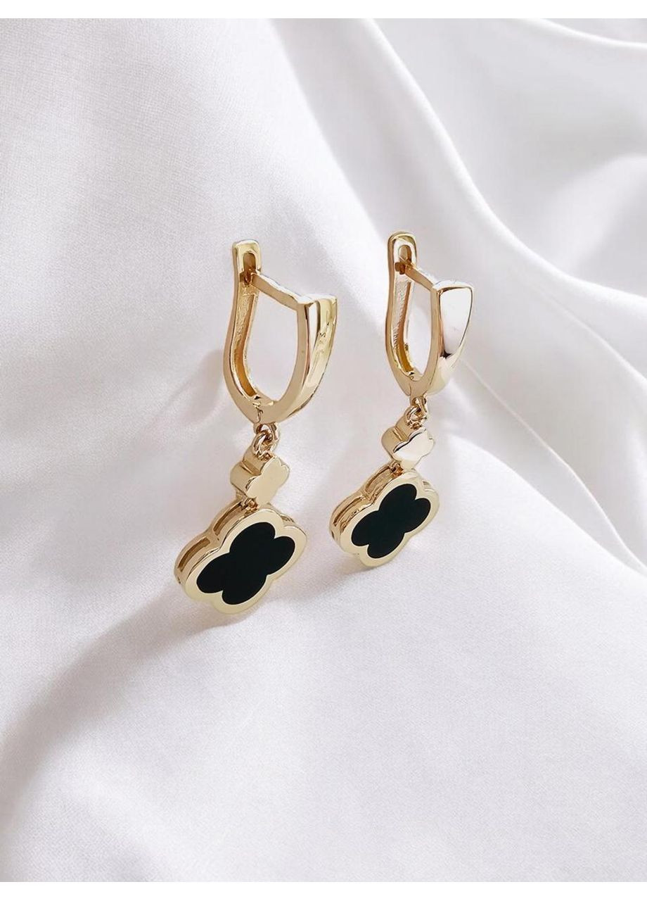 Золотые серьги с эмалью Diamond Гранд-ювелир. Столична Ювелірна Фабрика (355795625)