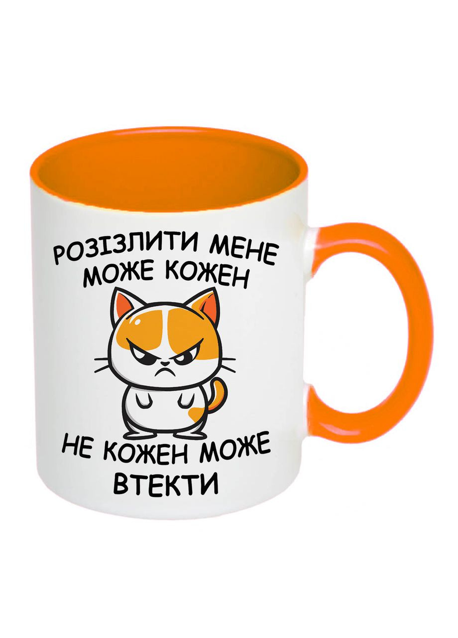 Чашка с печатью "Злой кот" 330 мл ( ) (24328) No Brand (325881715)