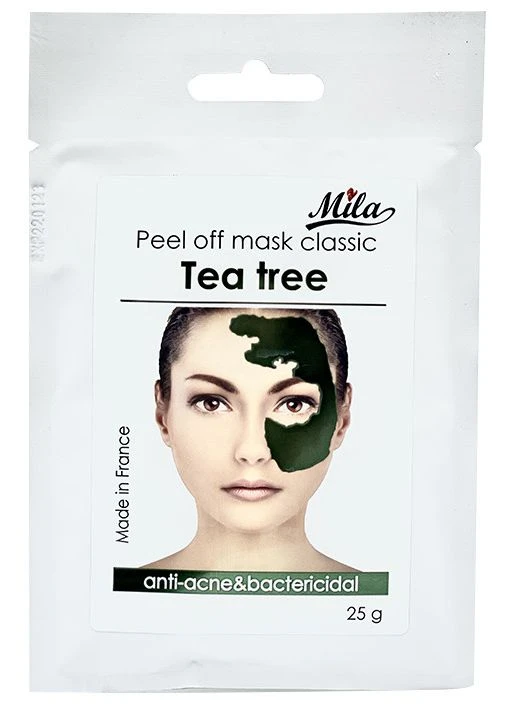 Альгинатная маска Чайное дерево - ива, антиакне / Mask peel-off Tea Tree, ТМ, Франции, 25 г Mila Cosmetics (335413195)