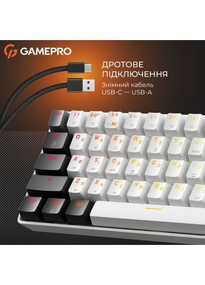Клавиатура Genesis Infinity outtem swithes Black/White (MK130BW) GAMEPRO (341089870)