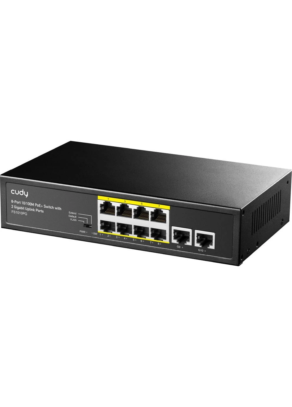 Комутатор FS1010PG, 8 портовий 10/100M PoE+ Switch with 2 Gigabit Uplink Ports 120W Cudy (396879179)