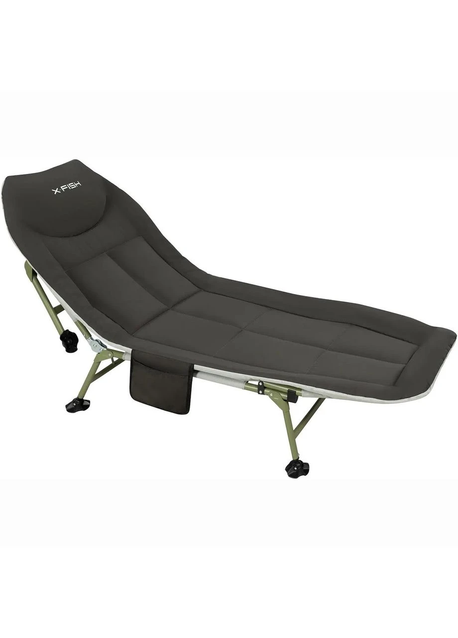 Розкладачка Camp Bed+ 190х64х30cm grey X-Fish (388571794)