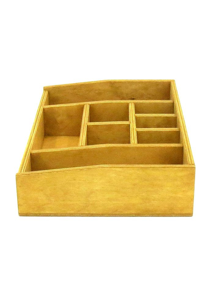 Органайзер настільний з дерева Бруквуд каррі (КНЦ-005003) No Brand (328224961)