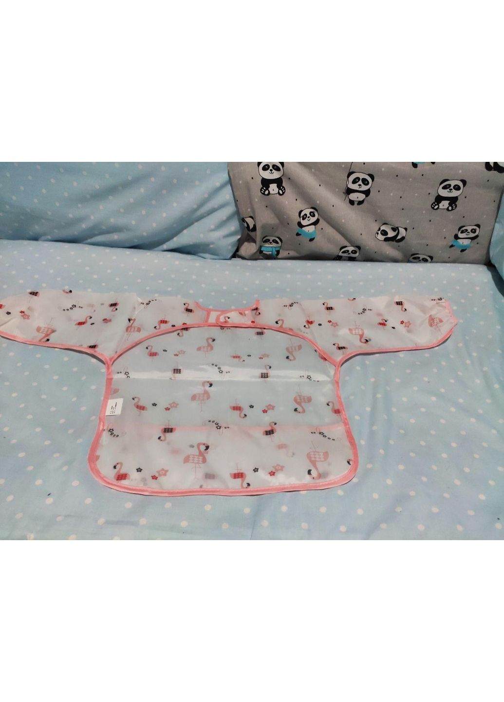 Нагрудник детский водонепроницаемый с длинным рукавом Мишки No Brand (368703313)