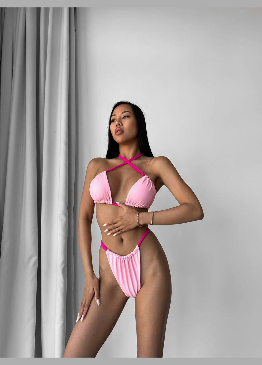 Розовый летний модный купальник No Brand