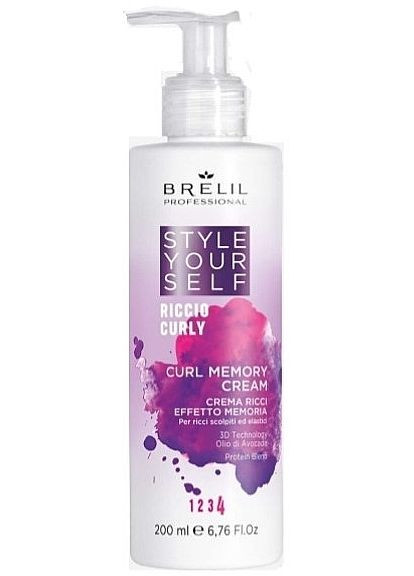 BRELIL Крем для в'юнкого волосся Style Yourself Curl Memory Cream 200ml (2-1128516) — Крем, Італія (369792145)