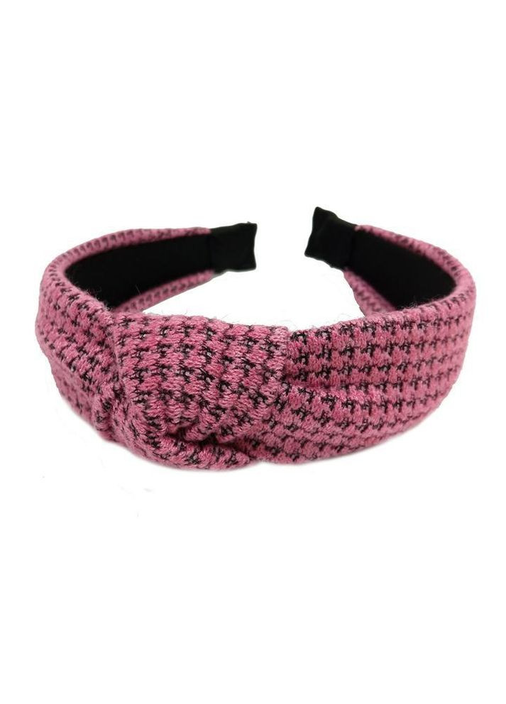 Женский обруч чалма в клетку гусиная лапка ободок для волос Hand Made (330618997)