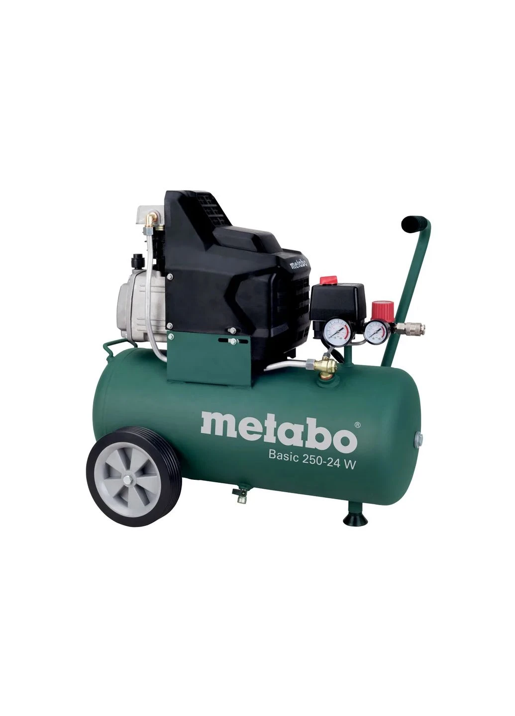 Пневматичний компресор Basic 250-24 W, 1500 Вт, 24 л, 110 л/хв, 8 бар. Metabo (393477894)