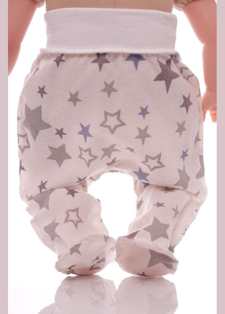 Серый демисезонный набор для новорожденного байка со звездами белый 56 см (51636) BABYKROHA