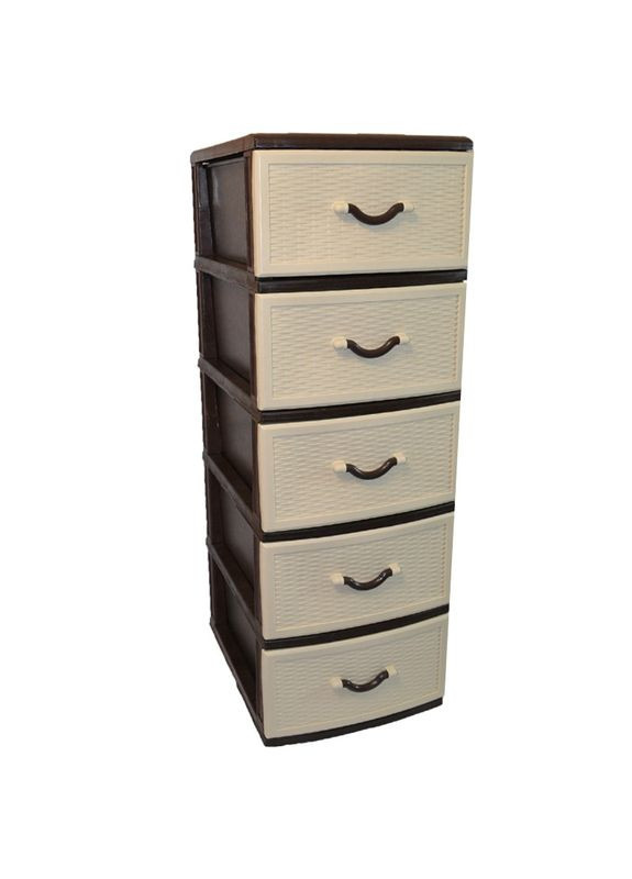 Комод пластиковый Style (Стиль) 5 ящиков 48х38х109 No Brand (346489603)