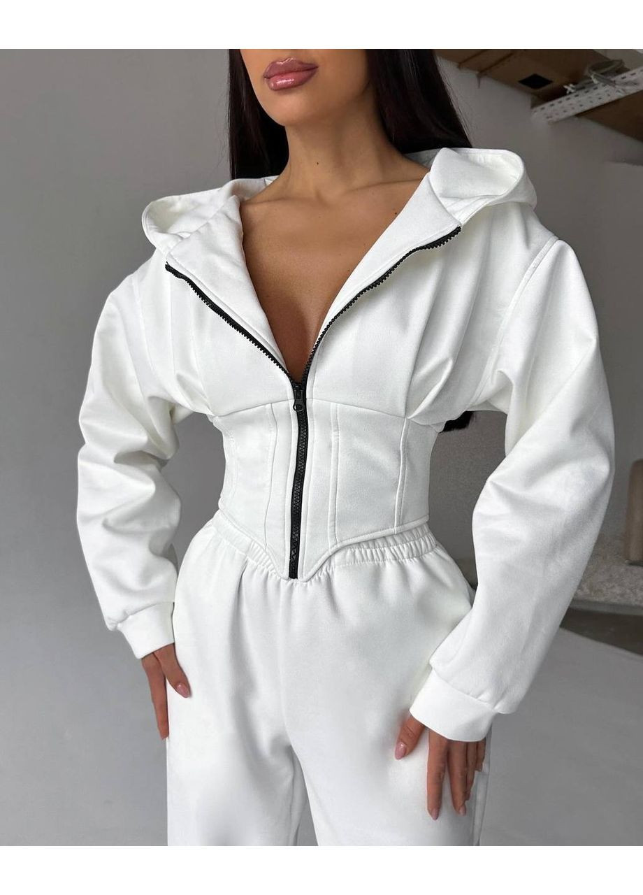 Жіночий спортивний костюм двійка: кофта з ефектом корсету + джогери MonCher (363849308)