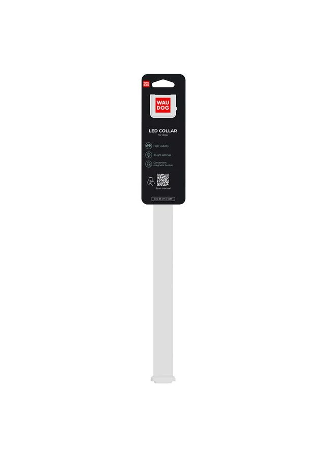 Ошейник для собак с подсветкой WAUDOG LED, магнитная застежка, Ш 25 мм, Дов No Brand (363200328)