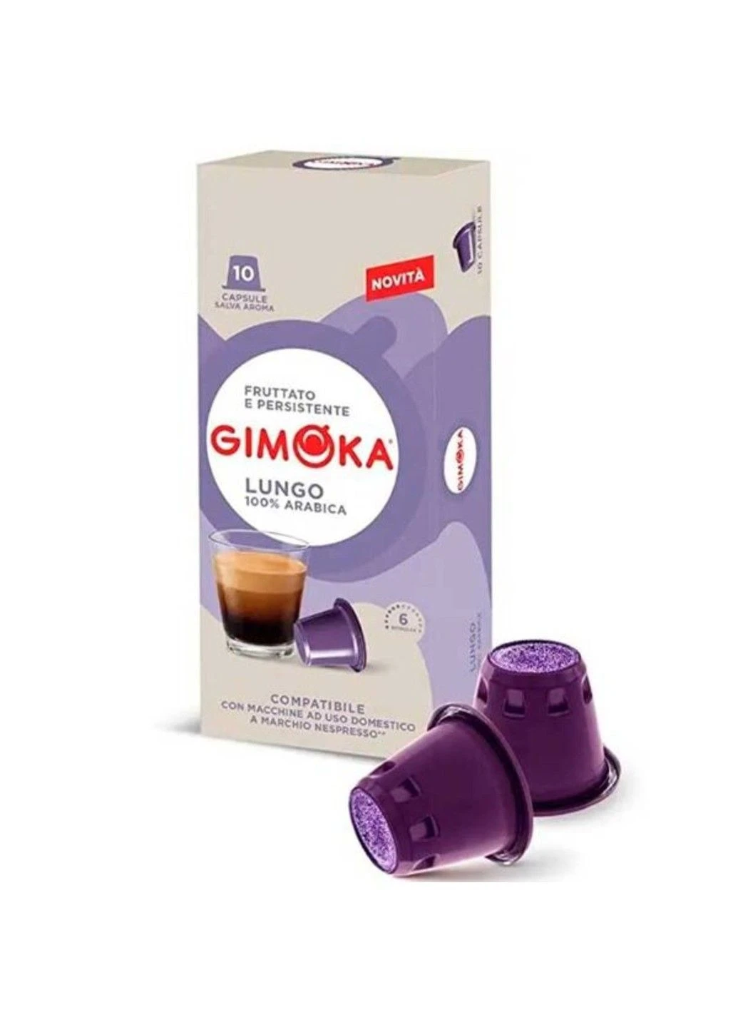 Кава в капсулах Nespresso Lungo 10шт Gimoka (400914950)