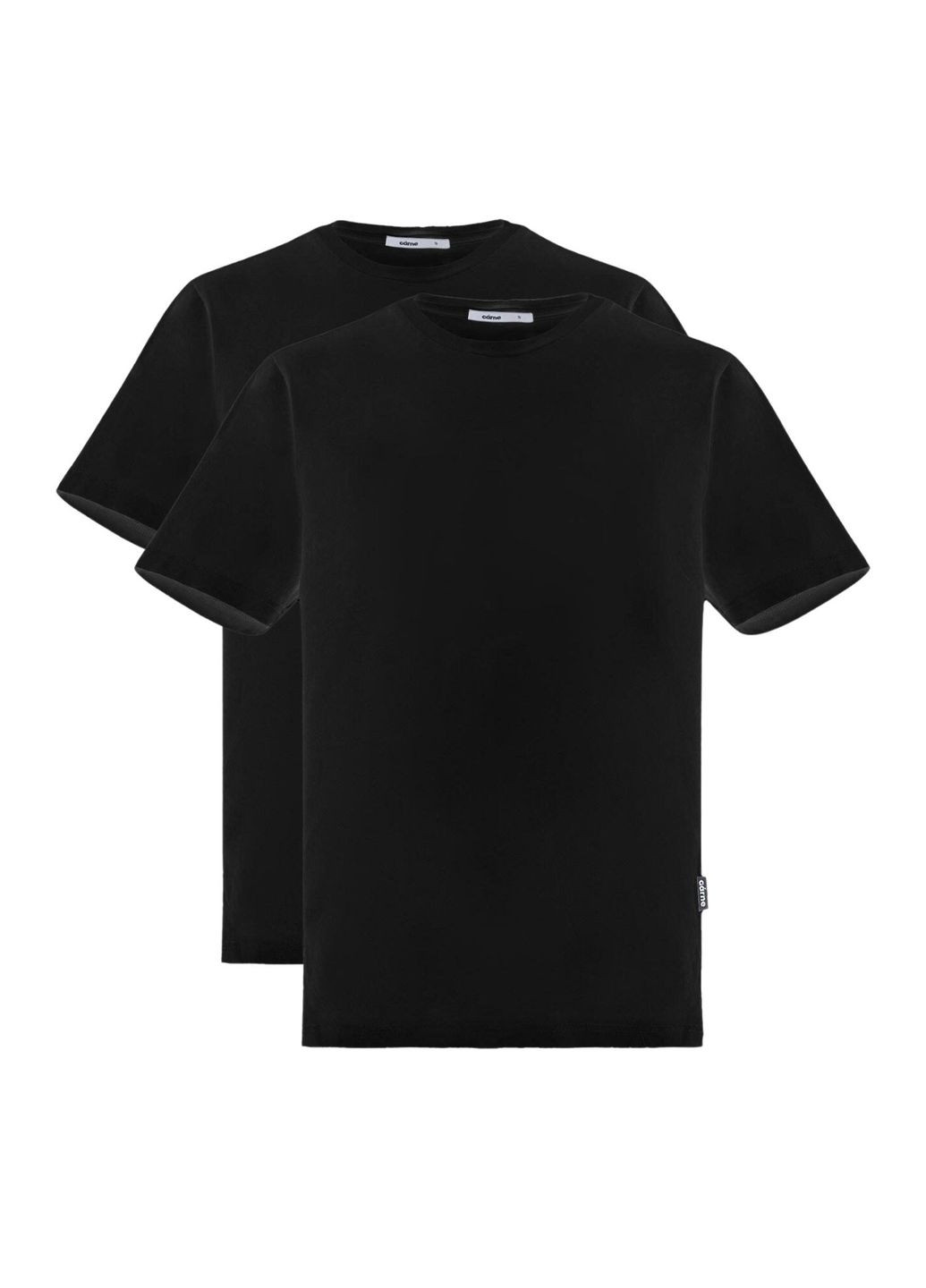 Чорний демісезонний комплект 2-х футболок luxury-w чорного кольору Garne