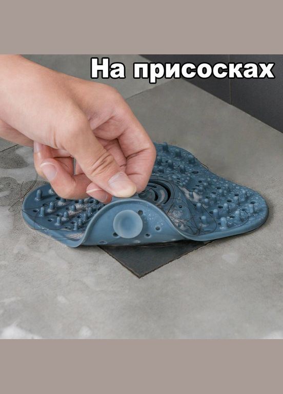 Улавливатель волос сеточка Вихрь для ванной, раковин или душа черного цвета No Brand (324834219)