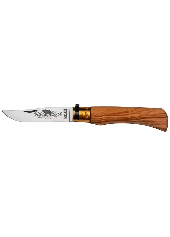 Нож Old Bear Classic L, C70 steel, Olive wood, туристический, складной, 90 мм, clip-point, легкий, эргономичный Workman (397002894)