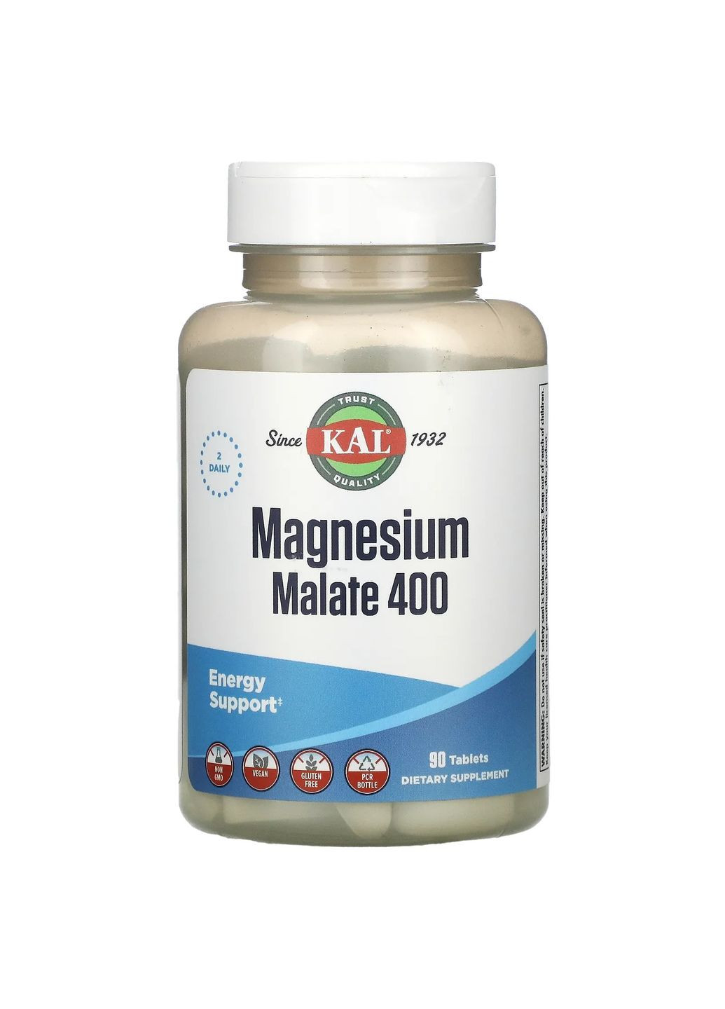 Магній малат, Magnesium Malate,, 400 мг, 90 таб. (CAL81309) KAL (266133904)