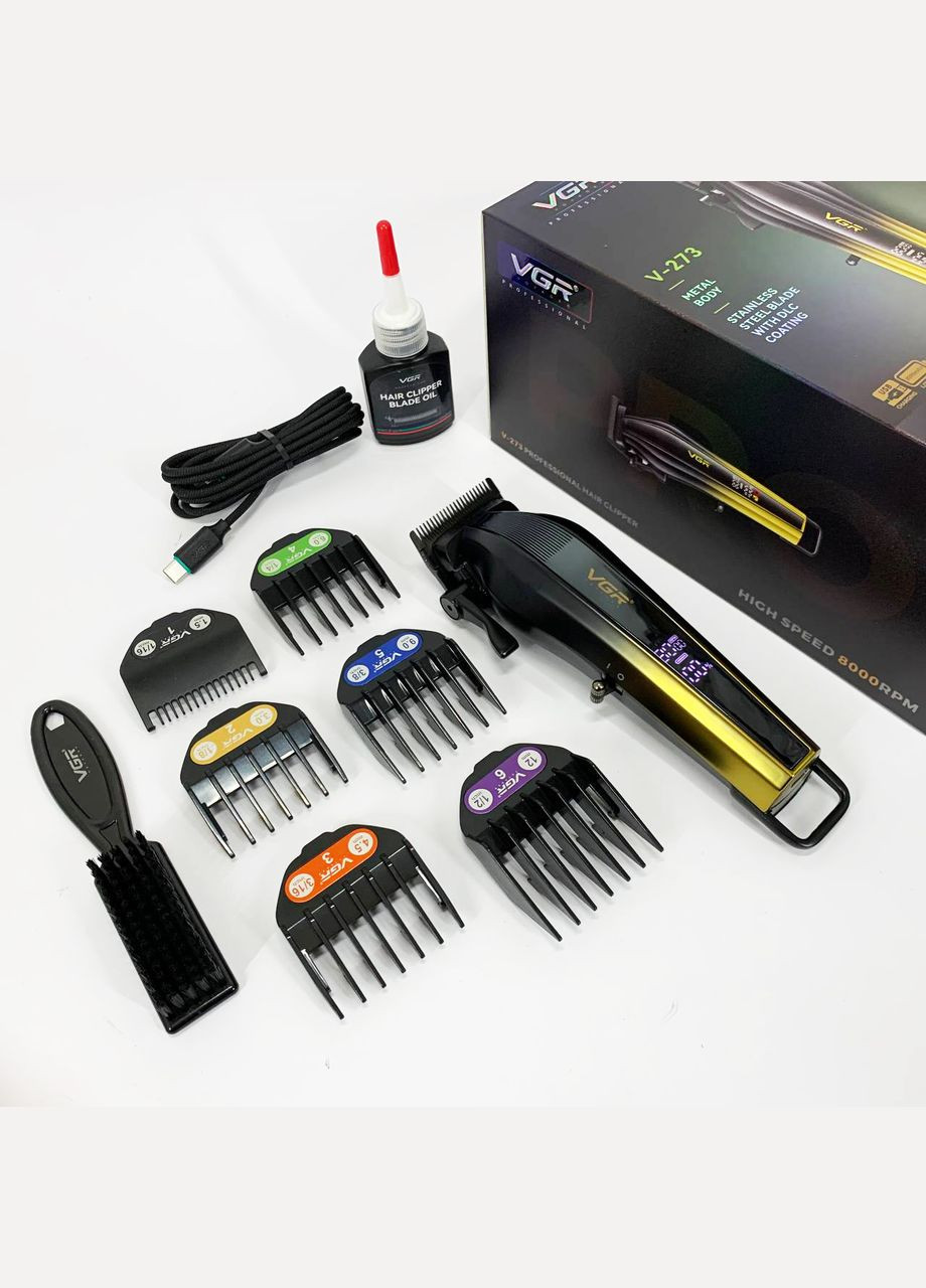 Акумуляторна машинка для стрижки V-273 GOLD VGR (364664447)