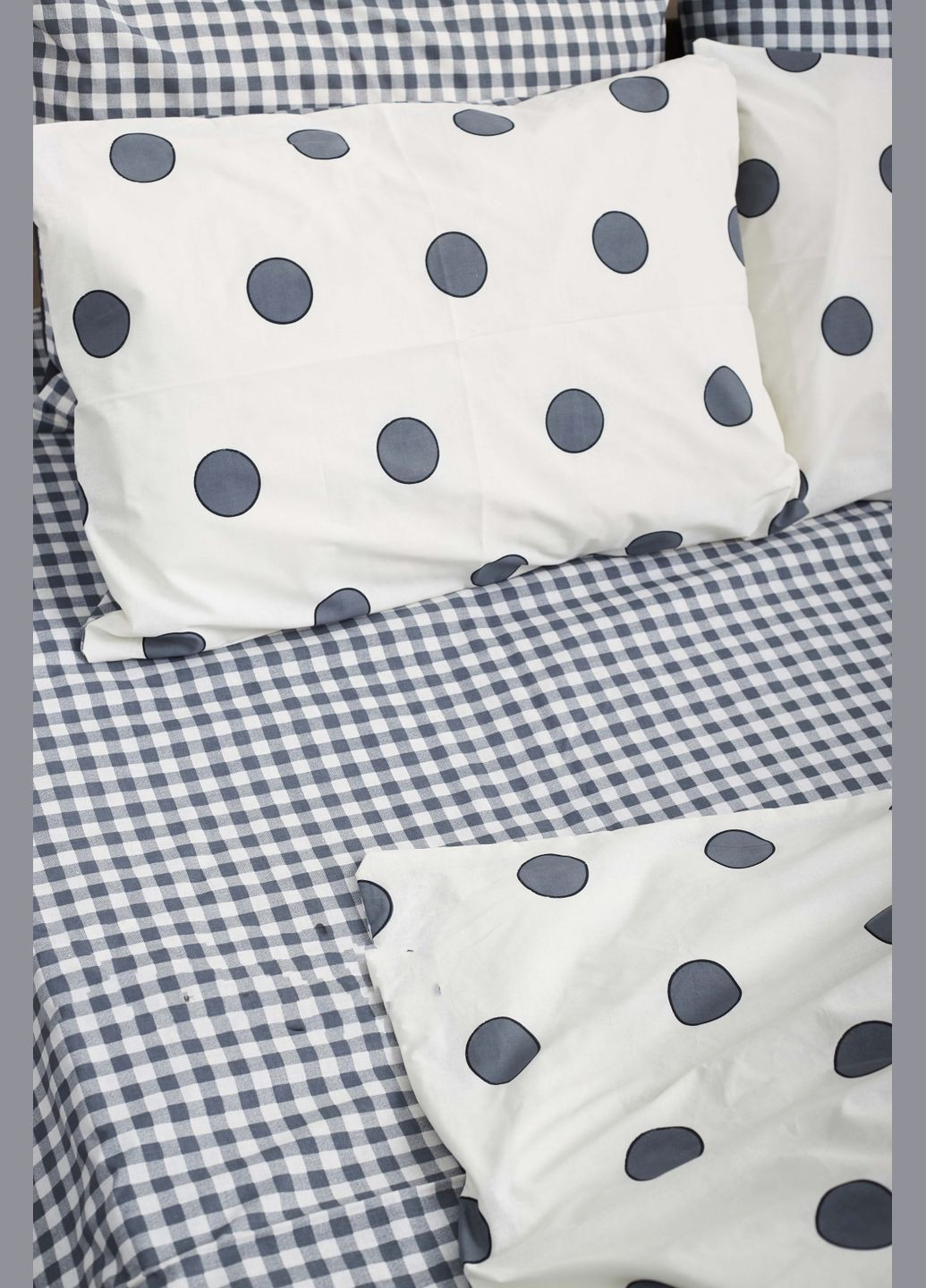 Комплект постельного белья семейный 143х210х2 наволочки 2х40х60 Ranforce Elite (MS-820000200) Moon&Star Riccarda (284416428)