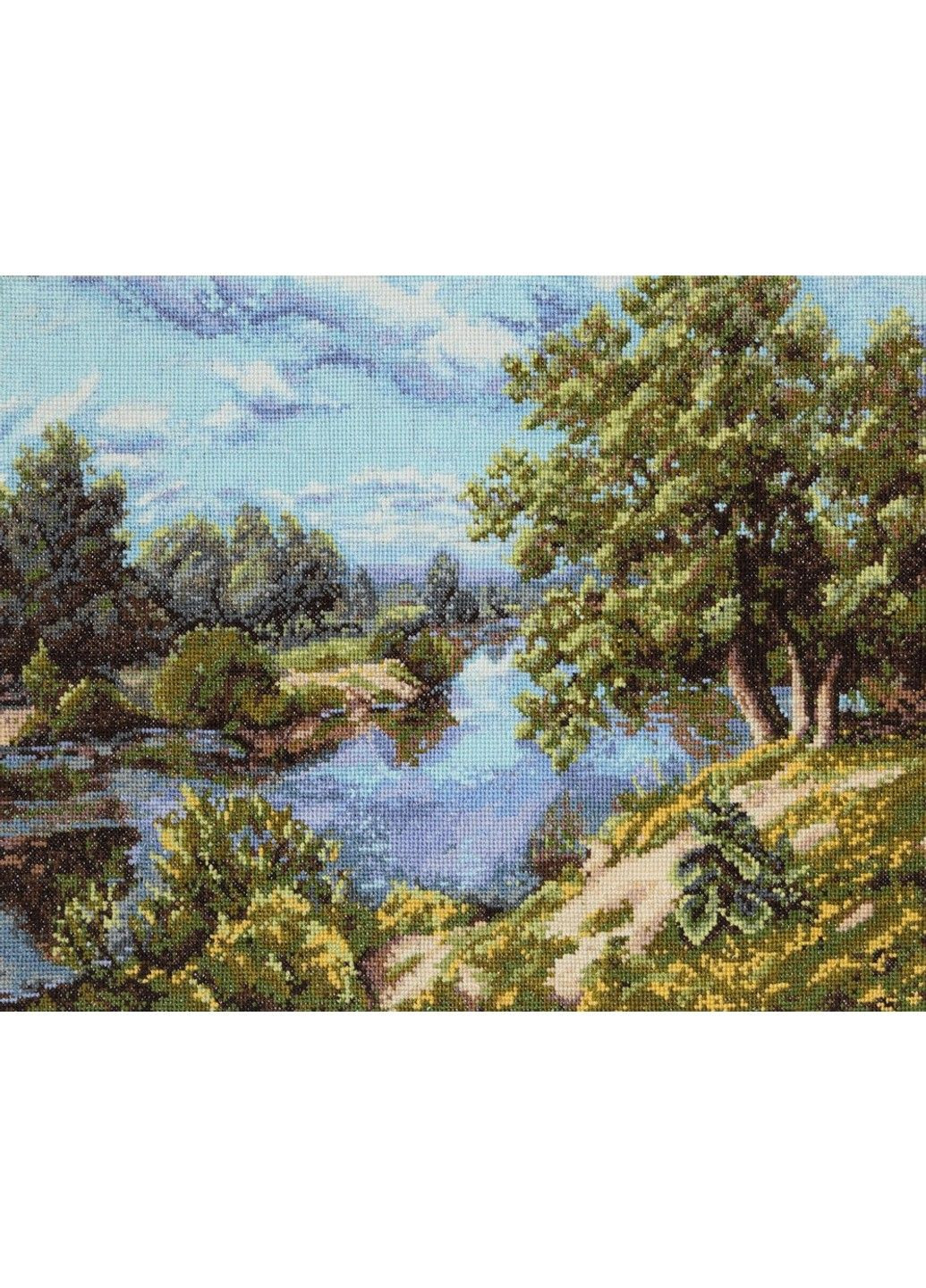 Набор для вышивания нитками крестом " Лето " канва №16 мулине 30x40 см М-0572 No Brand (333165643)