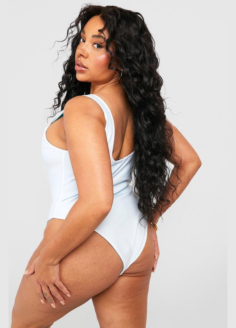 Комбинированный летний купальник слитный двусторонний слитный Boohoo