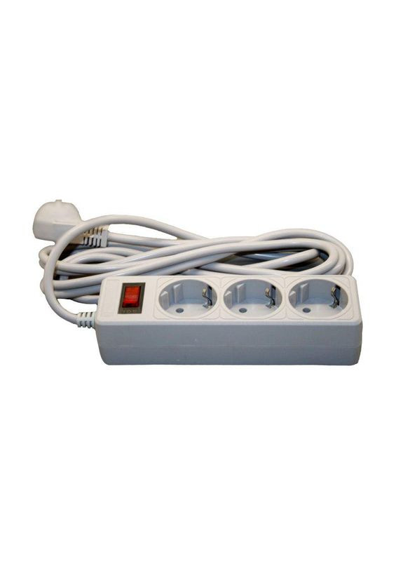 Мережевий фільтр із заземленням 3 гнізда, 3 м, Electro House (346088273)