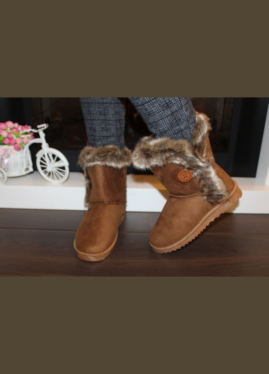 Уггі жіночі зимові коричневі No Brand Зимові (318449751)