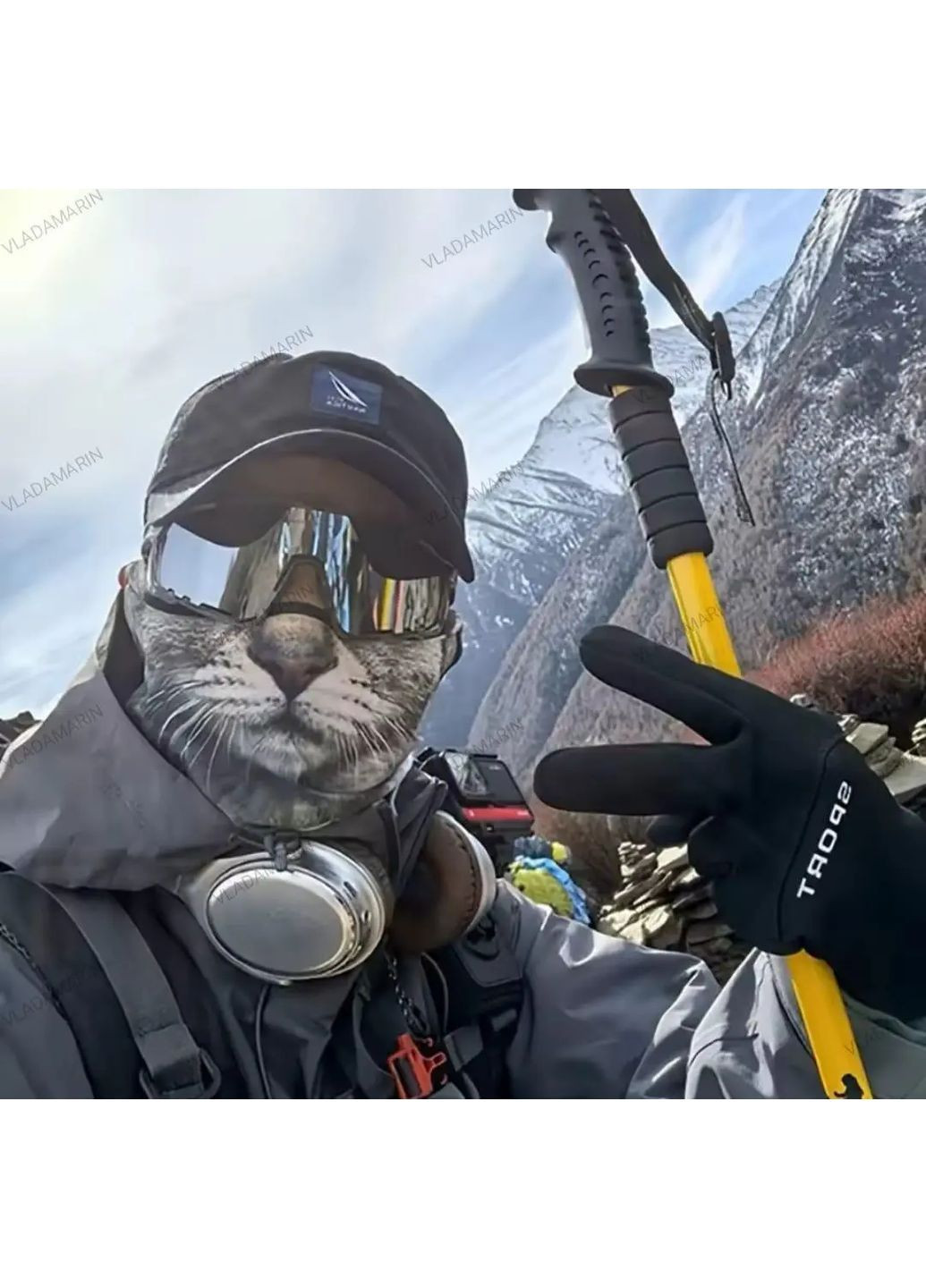 Реалістична маска Рижий Кіт із 3D-друком,балаклава повнолицева з мікрофібри,прикол No Brand (368695228)