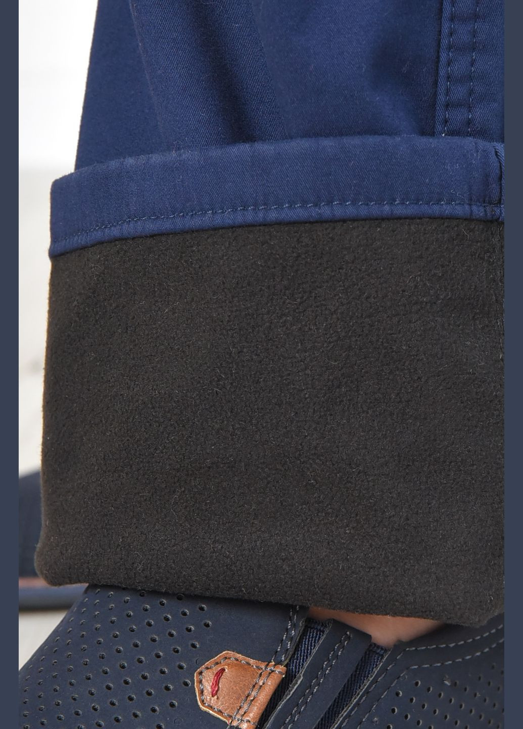 Штани чоловічі батальні на флісі темно-синього кольору Let's Shop (277151569)