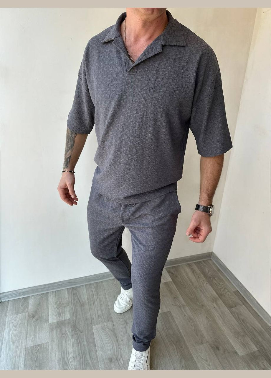 Графітовий демісезонний котюм весна/літо трикотаж зара No Brand