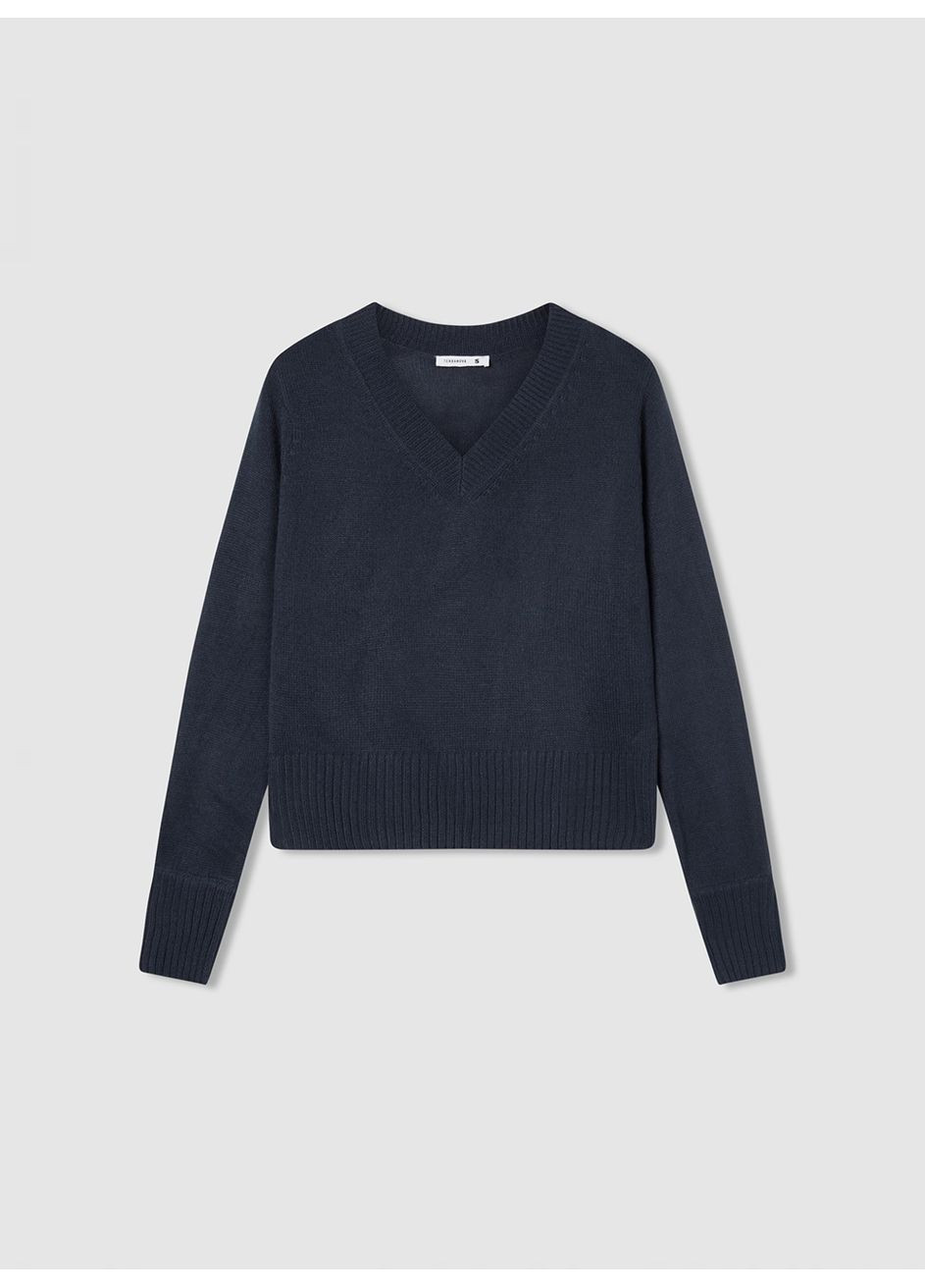 Темно-синий демисезонный свитер женщин Terranova