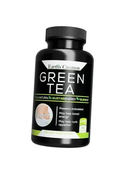 Екстракт зеленого чаю, Green Tea Extract, 60капс (71604008) Earth's Creation (322723661)