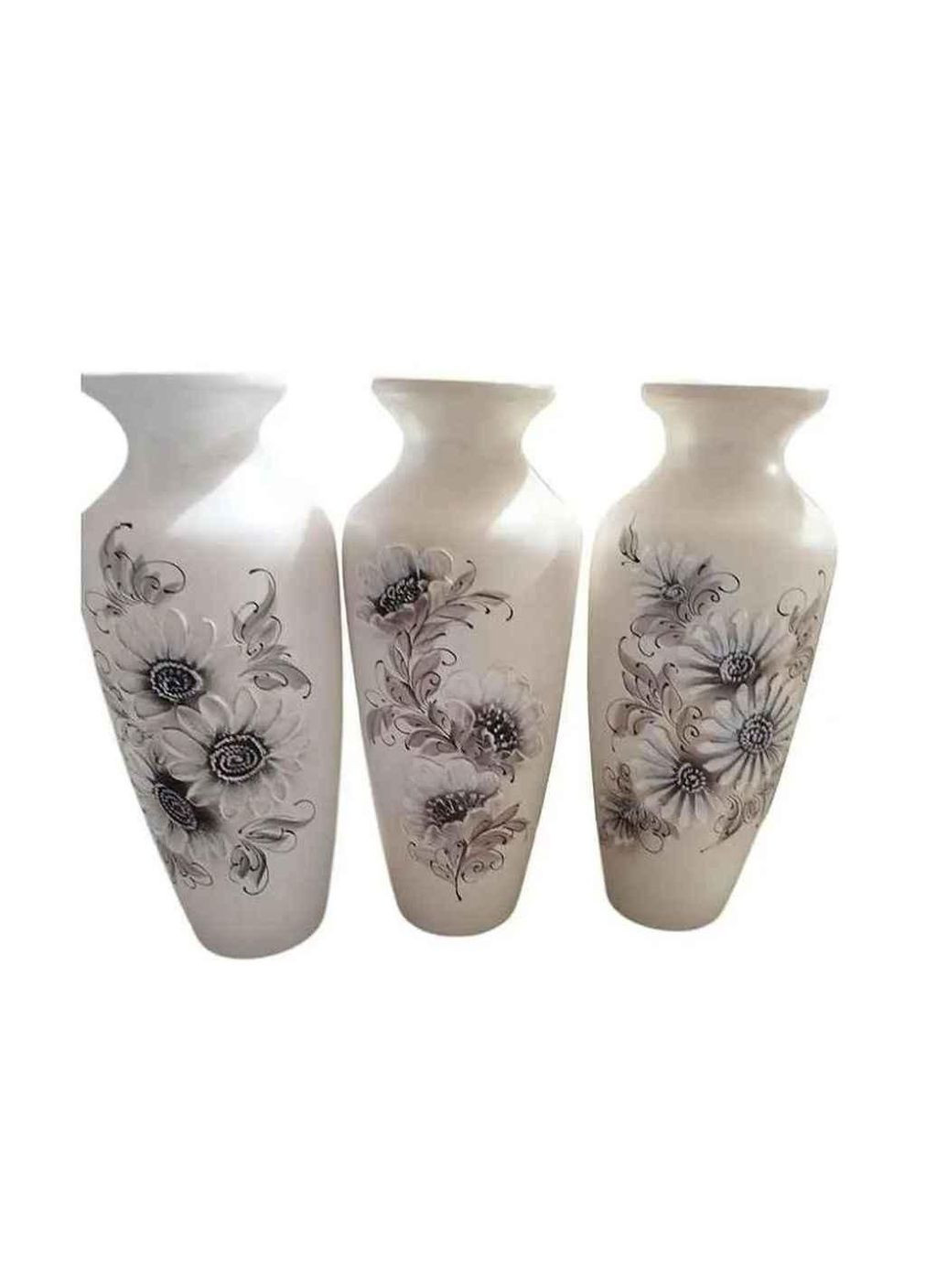 Ваза напольная h70см бежевая Виктория акрил 3023 керамика ТМ Авангард (312549896)