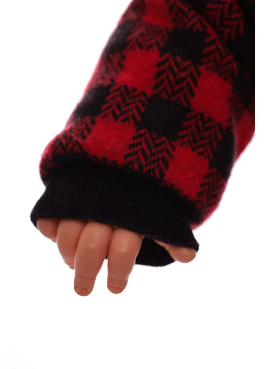 Человечек на травке для мальчика Панда красный 74 см (34808) BABYKROHA (315423850)