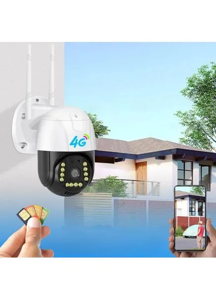 Камера внешнего видеонаблюдения 4G Sim V380 PRO Уличная видеокамера IP 66 с ночной съемкой HandyHeat (386240679)