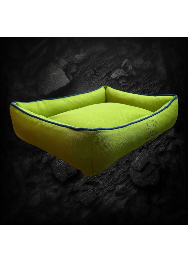 Лежанка 90х65х18см з текстилю для середніх собак "Kiwi" (Зелений) S&N Family (361204552)