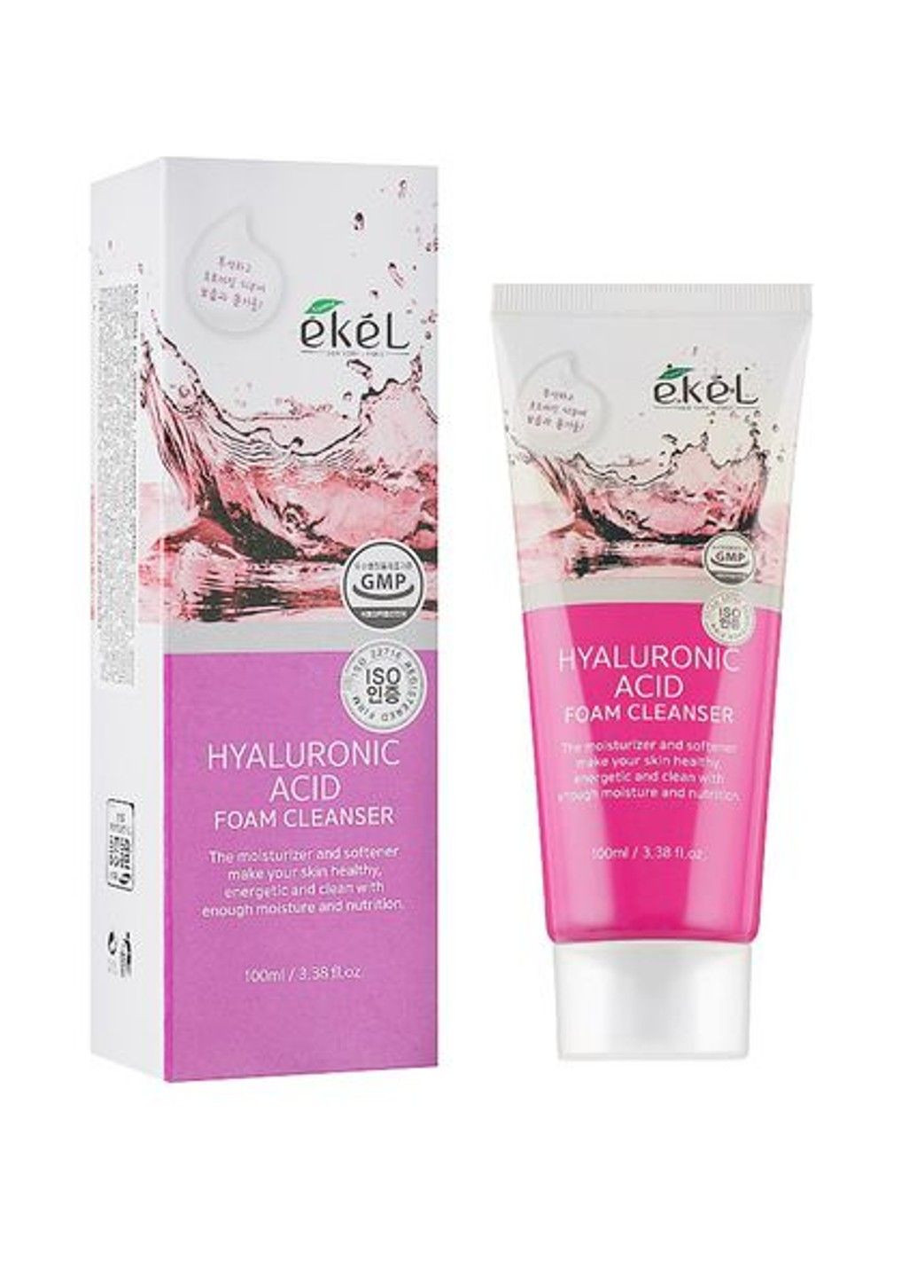 Очищающая пенка с гиалуроновой кислотой Hyaluronic Acid Foam Cleanser 100ml Ekel (341678102)