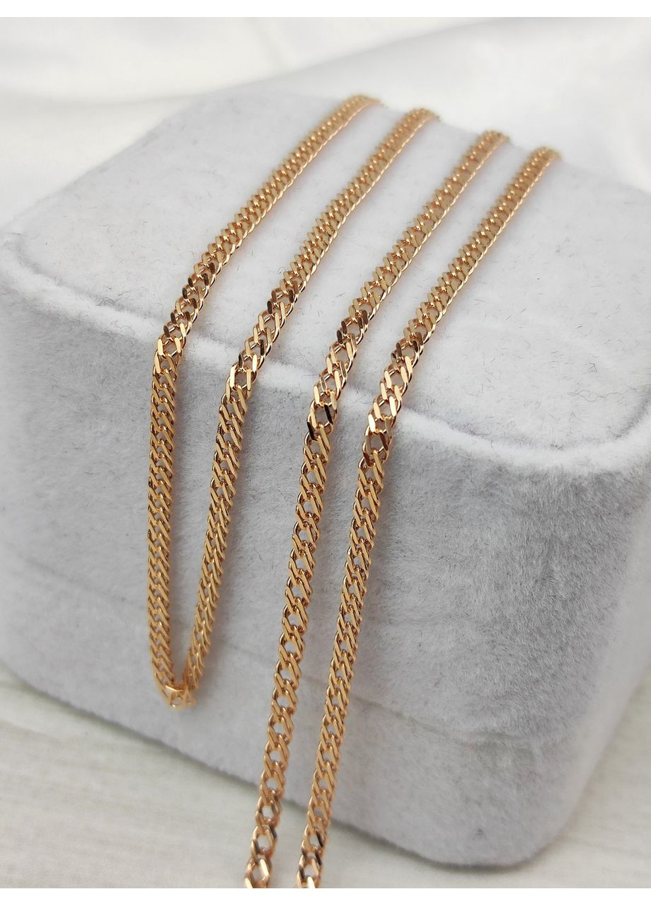 Серебряная цепочка 925 пробы в позолоте Ромб 2 мм 45 см No Brand (366664899)