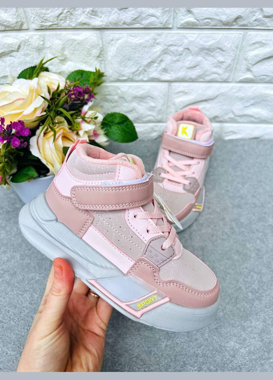 Розовые демисезонные хайтопы для девочки Том.М