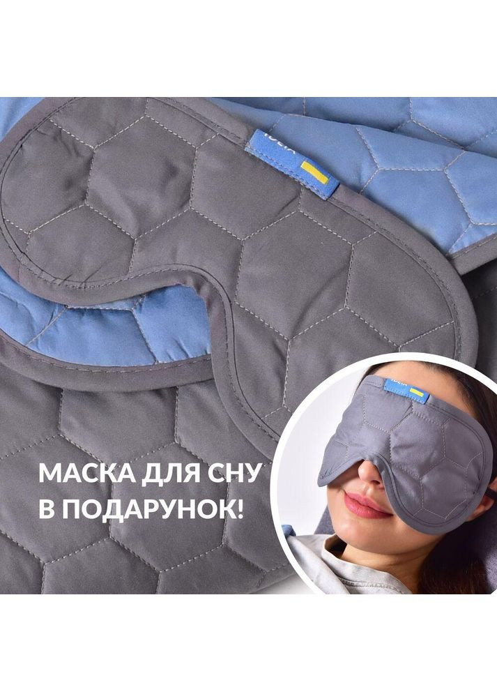 Плед-подушка дорожня трансформер – для подорожей, літака, поїзда, кемпінгу, кріпиться до валізи та маска для сну IDEIA (367726629)