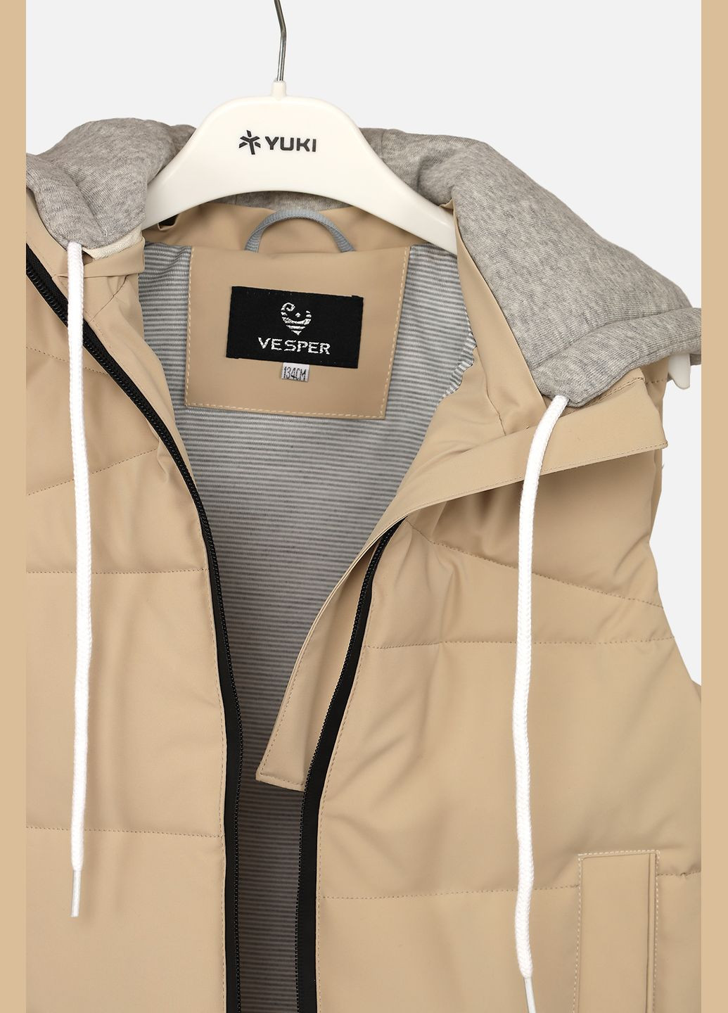 Жилет утепленный для девочки цвет бежевый CB-00268714 Vesper (325814525)